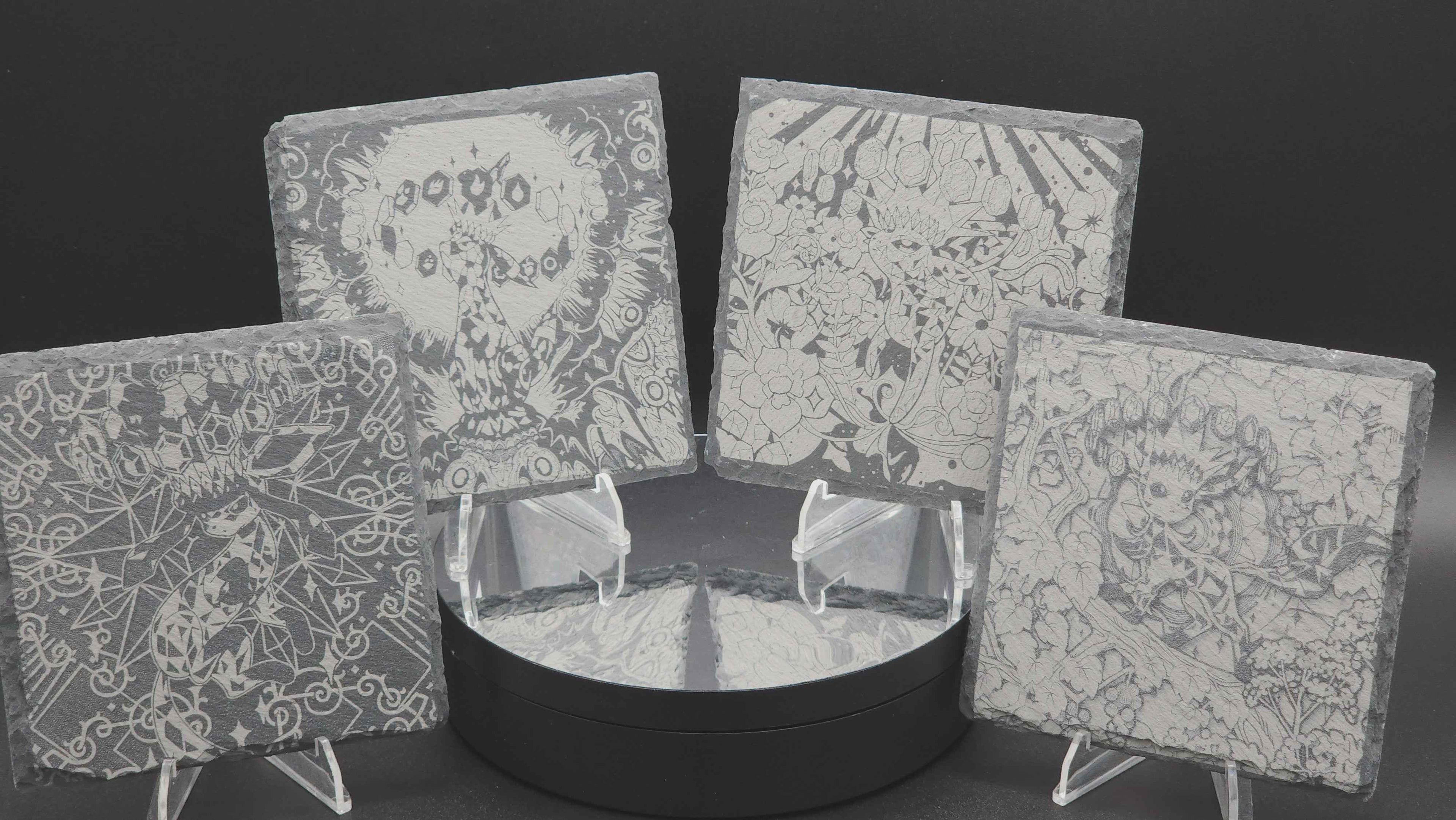Pokémon Eeveelutions Slate Coaster Set