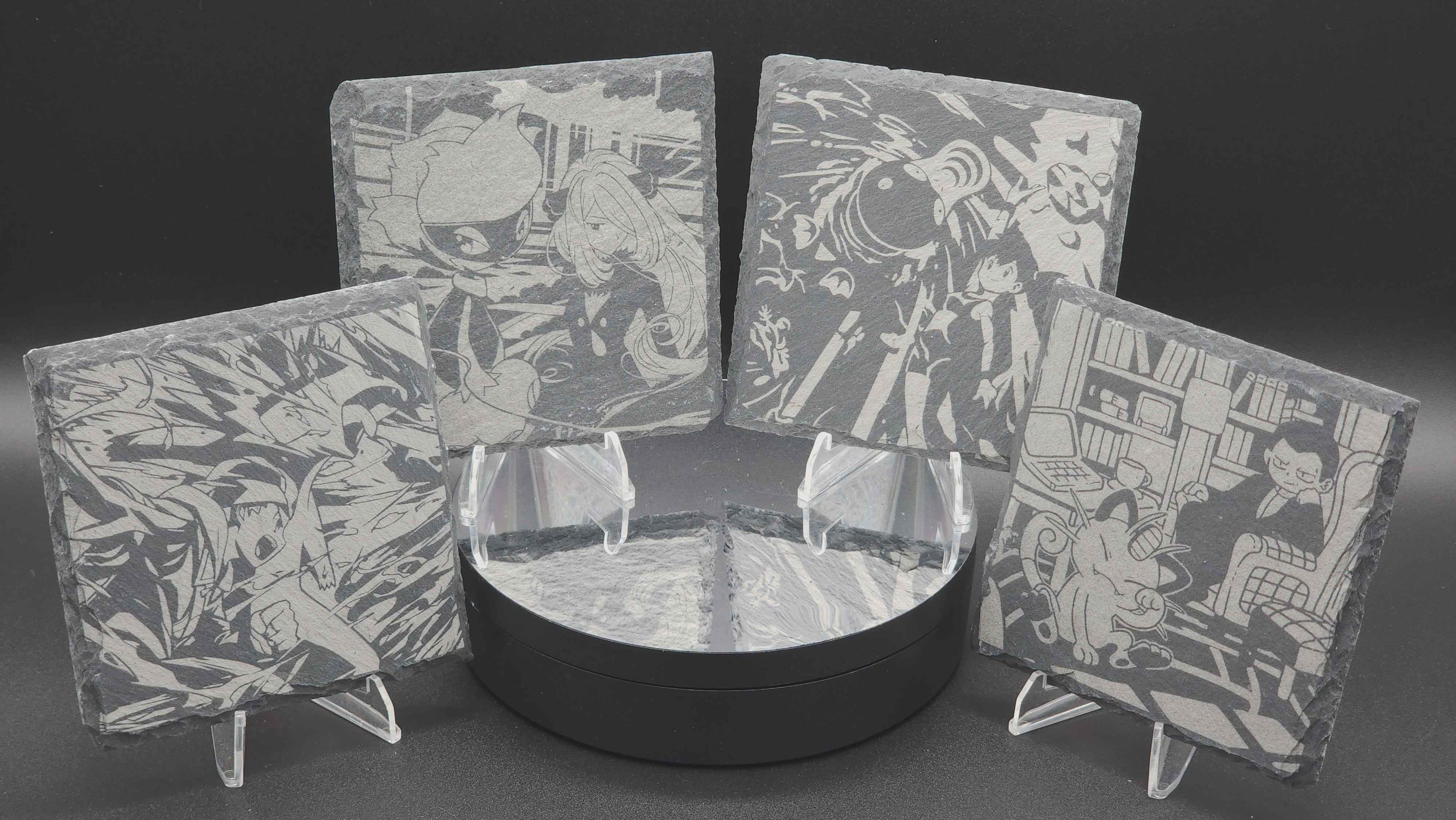 Pokémon Heat Wave Slate Coaster Set