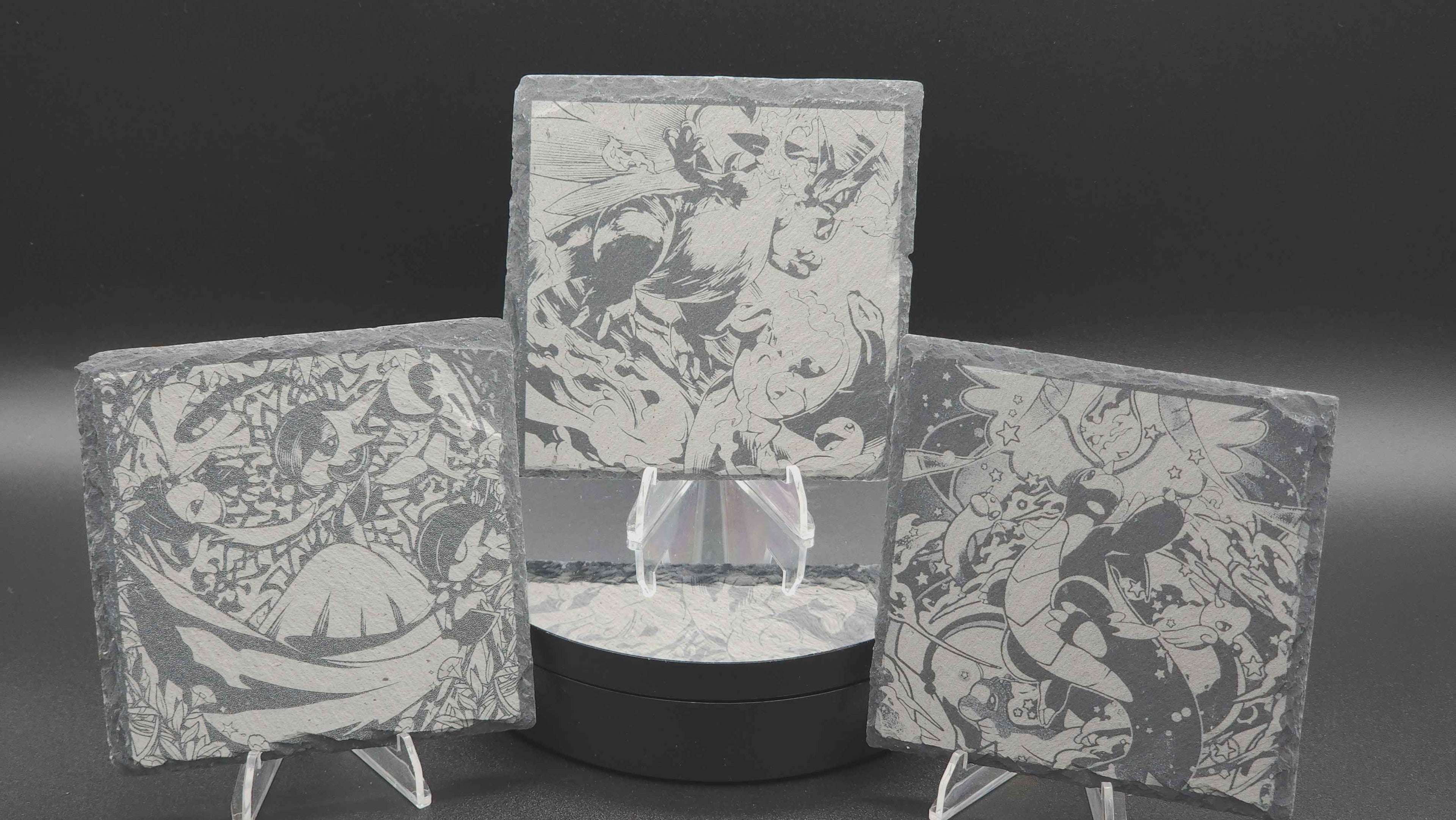 Pokémon Mega Evolution Slate Coaster Set