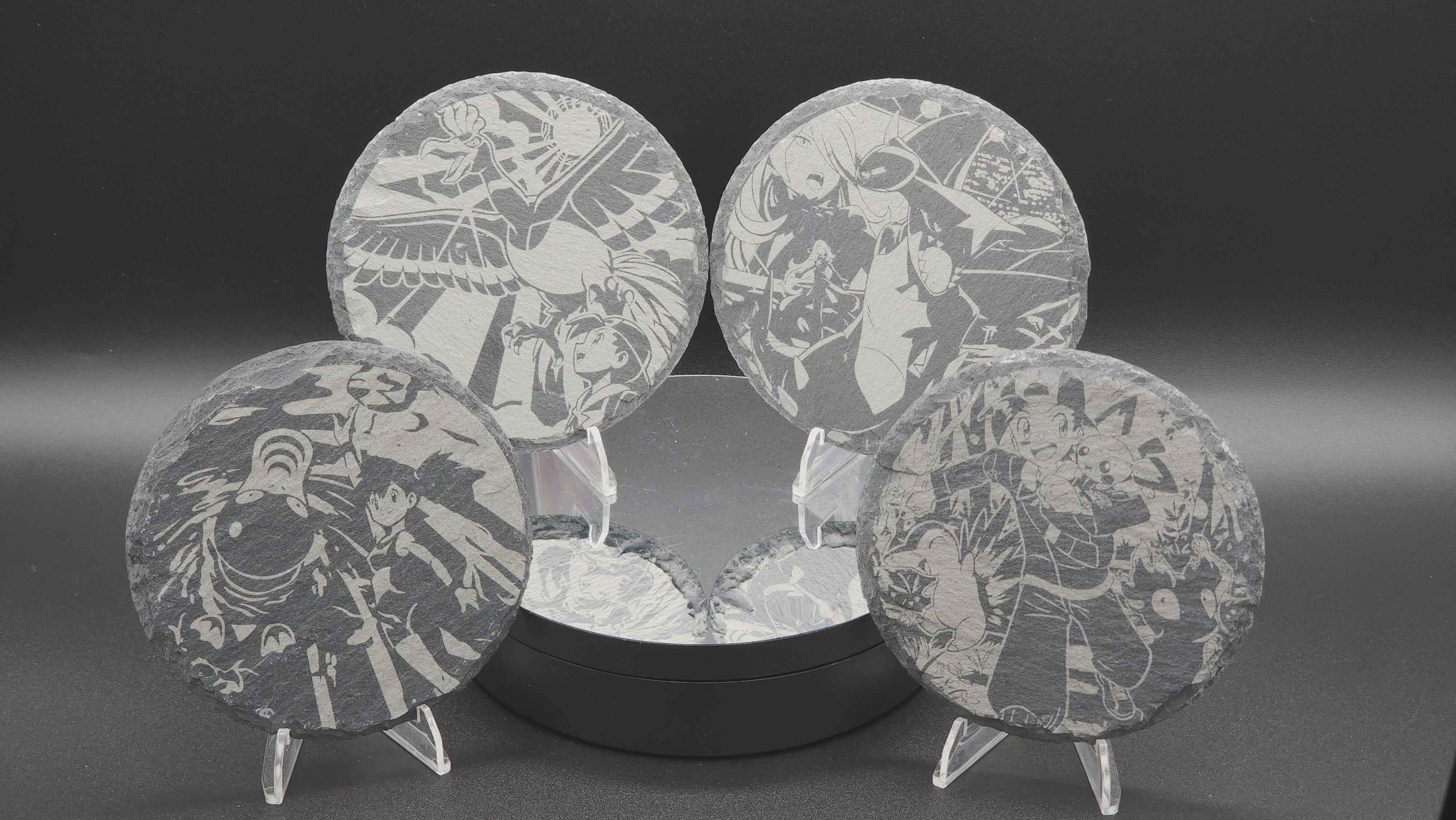 Pokémon Heat Wave Slate Coaster Set
