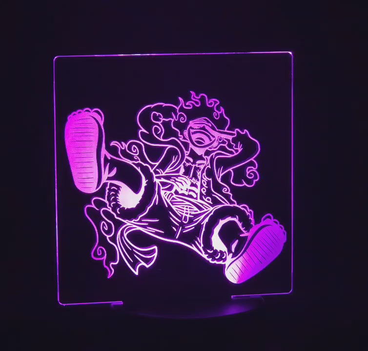 Luffy Grear 5 LED Acrylic Sign