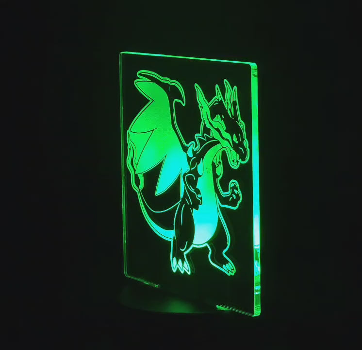 Mega Charizard LED Acrylic Sign